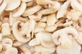 Cutted champignons Royalty Free Stock Photo