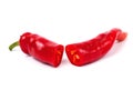 Cutted chili pepper Royalty Free Stock Photo