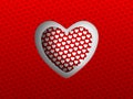 Cutted heart background