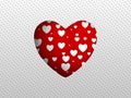 Cutted heart background