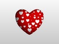 Cutted heart background