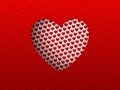 Cutted heart background