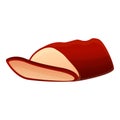 Cutted meat icon, cartoon style Royalty Free Stock Photo
