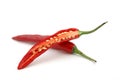 Cutted Red hot chili peppers Royalty Free Stock Photo