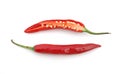 Cutted Red hot chili peppers Royalty Free Stock Photo