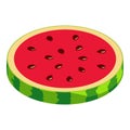 Cutted watermelon icon, isometric style Royalty Free Stock Photo