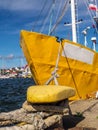 Cutter berthed to the bollar