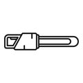 Cutter electric saw icon outline vector. Chainsaw tool