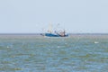 Groningen cutter near Lauwersoog, the Netherlands Royalty Free Stock Photo