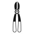 Cutter pruner icon simple . Long handle device