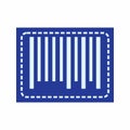 Cutting Bar Code icon vector image. Royalty Free Stock Photo