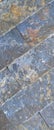 Cutting blue marble wall, lined up, detail. Royalty Free Stock Photo