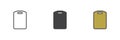 Cutting board different style icon set