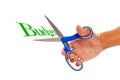 Cutting Budget Royalty Free Stock Photo