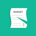 Cutting budget icon