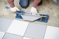 Cutting ceramic tiles