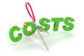 Cutting Costs Royalty Free Stock Photo