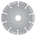 Cutting disk with diamonds - Diamond disc for concrete on the white background Royalty Free Stock Photo