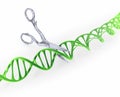 Cutting DNA Royalty Free Stock Photo