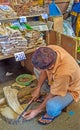 Cutting of dried fish