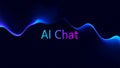 AI-Chat interface with dynamic neural sphere and task-list elements. Royalty Free Stock Photo