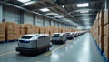 AI-Powered Automated Warehouse with Robotic Logistics System