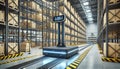 AI-Powered Automated Warehouse with Robotic Logistics System