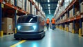 AI-Powered Automated Warehouse with Robotic Logistics System