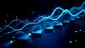 Futuristic High-Contrast 3D Graph Visualizer with Glowing Data Nodes