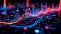 Futuristic High-Contrast 3D Graph Visualizer with Glowing Data Nodes