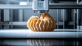 Advanced 3 d printer creating intricate object with precision Royalty Free Stock Photo