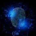 Cutting-Edge Fingerprint Scanner - Advanced Digital Security Technology