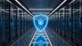 Digital Guardian: Where Data Meets Unbreakable Security in the Server Core Royalty Free Stock Photo