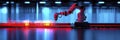 Cutting-edge robotic system in industrial operation