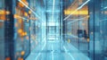Cutting-edge technology utilized for efficient document organization, storage, and retrieval in a modern office setting.