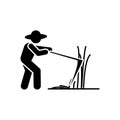 Cutting, farmer, grass, weed icon. Element of gardening icon. Premium quality graphic design icon. Signs and symbols collection