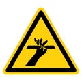 Cutting of Fingers Symbol Sign, Vector Illustration, Isolate On White Background Label .EPS10