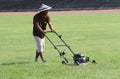 Cutting grass