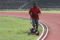 Cutting grass