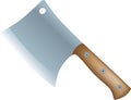 Cutting kitchen hatchet Royalty Free Stock Photo