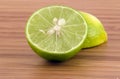 Cutting a Lime Royalty Free Stock Photo