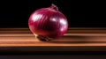 cutting red onion isolated Royalty Free Stock Photo