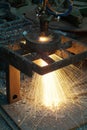 Cutting steel Royalty Free Stock Photo
