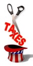 Cutting Taxes. Royalty Free Stock Photo