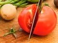 Cutting tomato