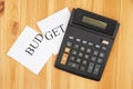 Cutting your monthly budget with a calculator and word budget cut