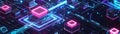 170 Cuttingedge 3D cartoon AI cybersecurity system utilizing blockchain encryption