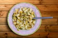 Cuttlefish sepia gilled with merry sauce garlic and parsley Royalty Free Stock Photo