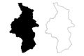 Cuvette-Ouest Department Departments of the Republic of the Congo, Congo-Brazzaville, Congo Republic,RotC map vector