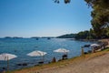 Cuvi Beach in Rovinj, Croatia Royalty Free Stock Photo